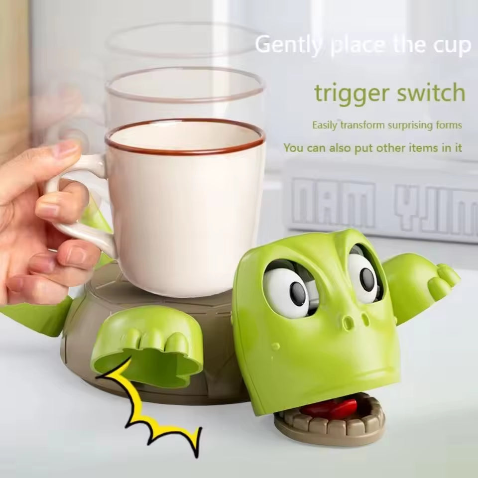 Quirky Turtle Coaster Panicked Turtle Insulated Coaster Ornament Stress Relieve Funny Bugsy Doll Mug Base Decoration