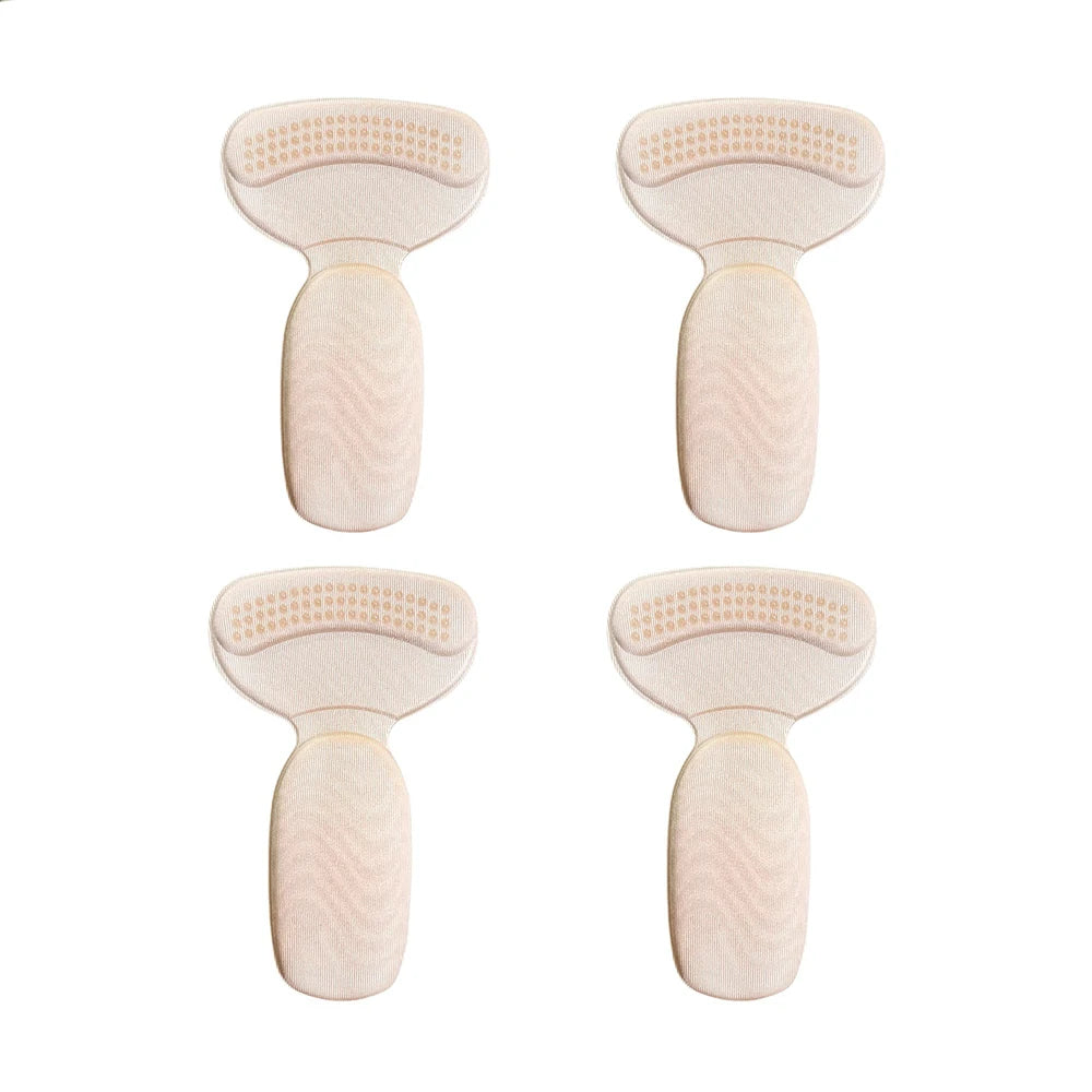 4Pcs Heel Pads Sticker Self-Adhesive Shoe Pads for Too Big Shoes Reduce Size Insert High Heels Pain Relief Insole Heel Protector